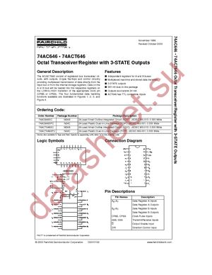 74ACT646SC datasheet  